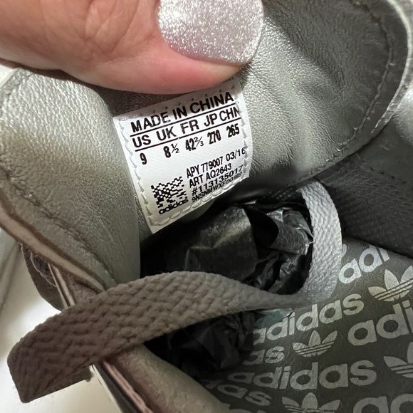 Adidas Raf Simons Stan Smith Metallic Leather Sneakers size 9 - Picture 8 of 8